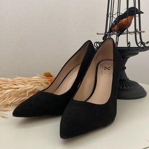 Black Suede Italian Vince Camuto Heels